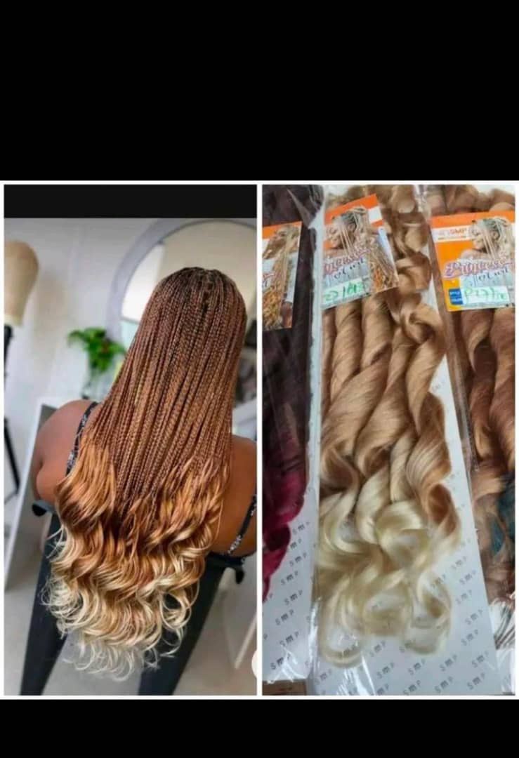 mèche bouclé en couleur